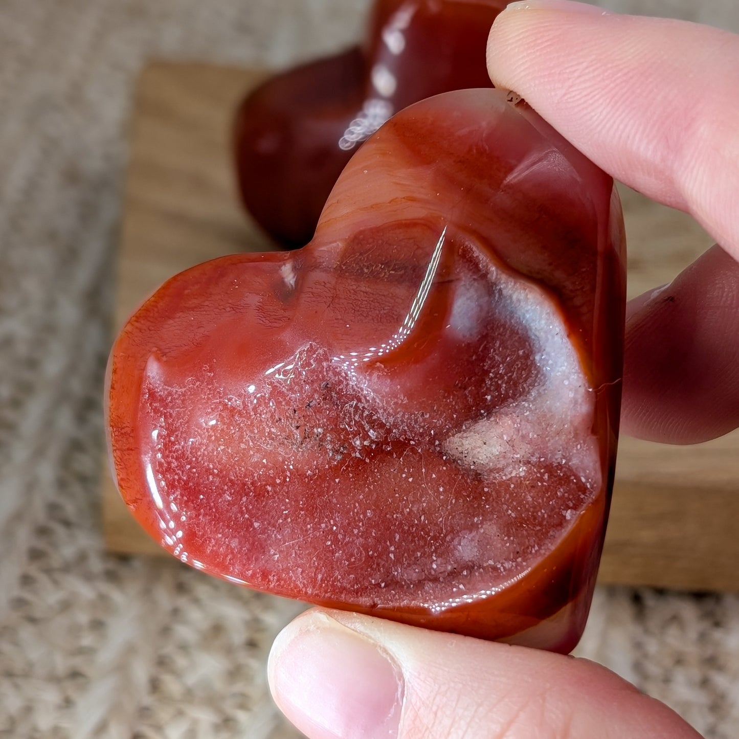 Druzy Karneol Herz [AR+BI]