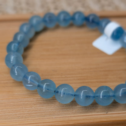 Aquamarin Armband 8 mm