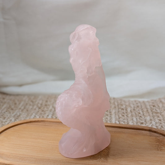 Rosenquarz Meerjungfrau [P]