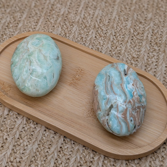 Blauer Aragonit Handstein [A+B]