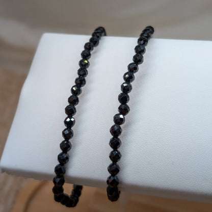 Schörl Armband facettiert 4mm