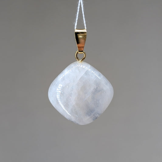 Regenbogen Mondstein Kettenanhänger [P]