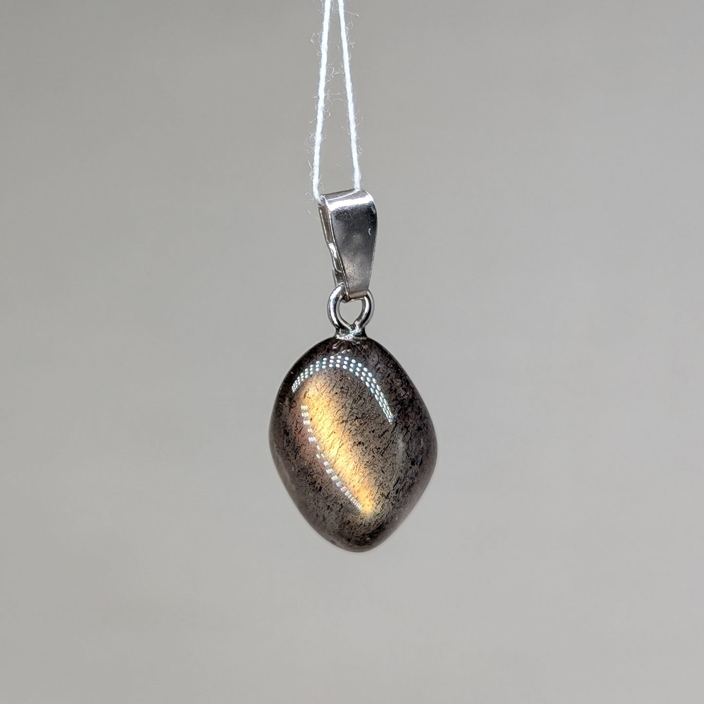 Labradorit Kettenanhänger, 925er Silber [D]