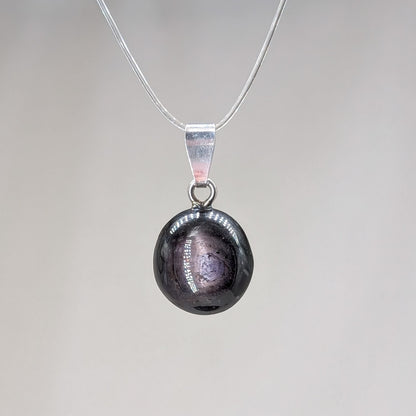 Sternsaphir Kettenanhänger, 925er Silber [B]