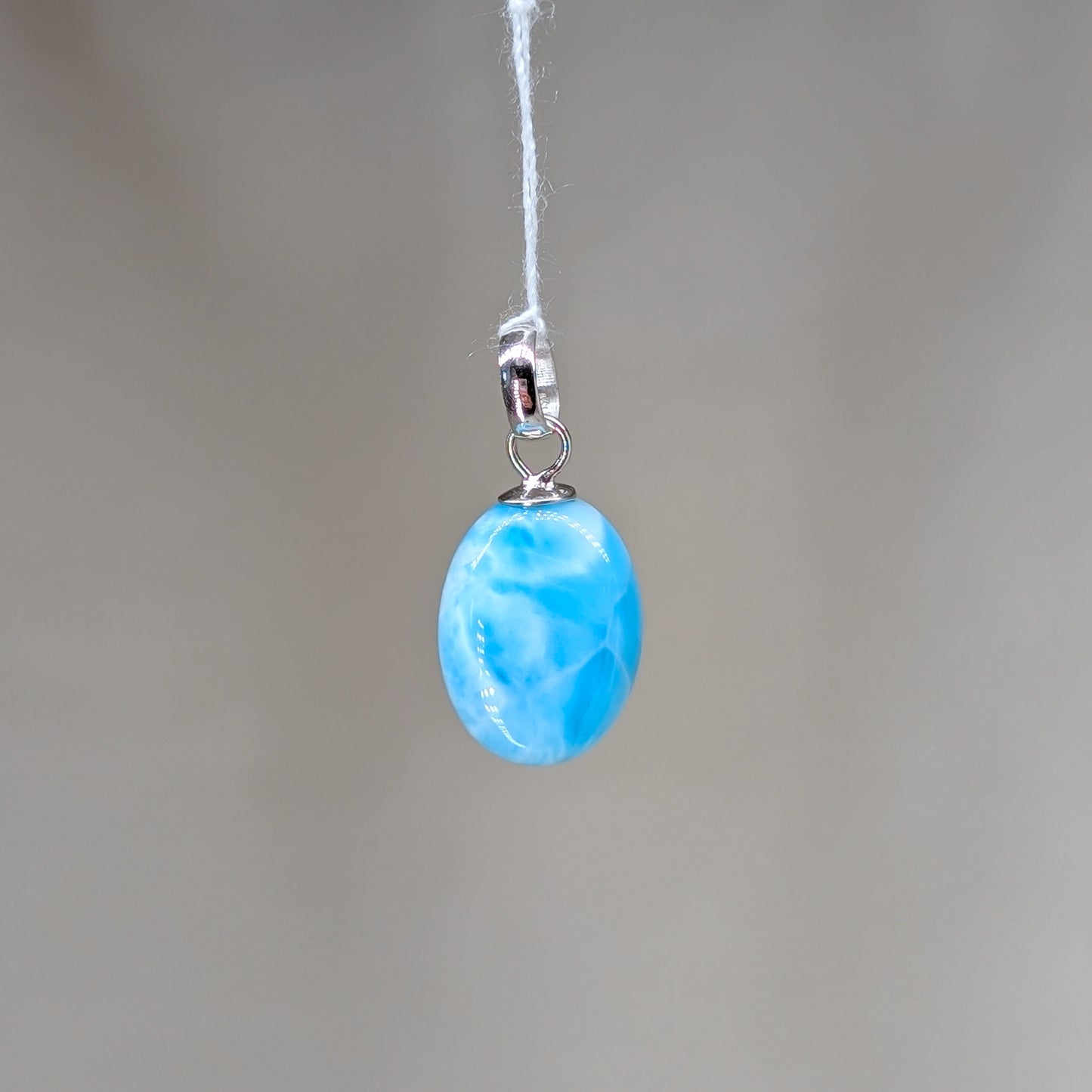 Larimar Kettenanhänger, 925er Silber [G]