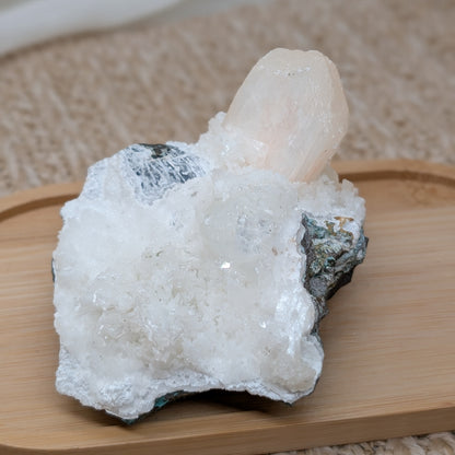 Calcit und Apophyllit Cluster [Q]