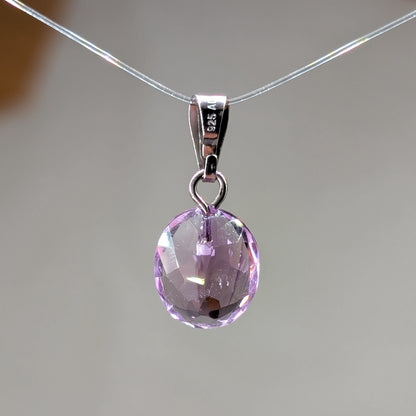 Amethyst Kettenanhänger facettiert