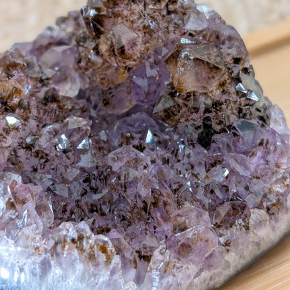 Druzy Amethyst Herz mit Goethit