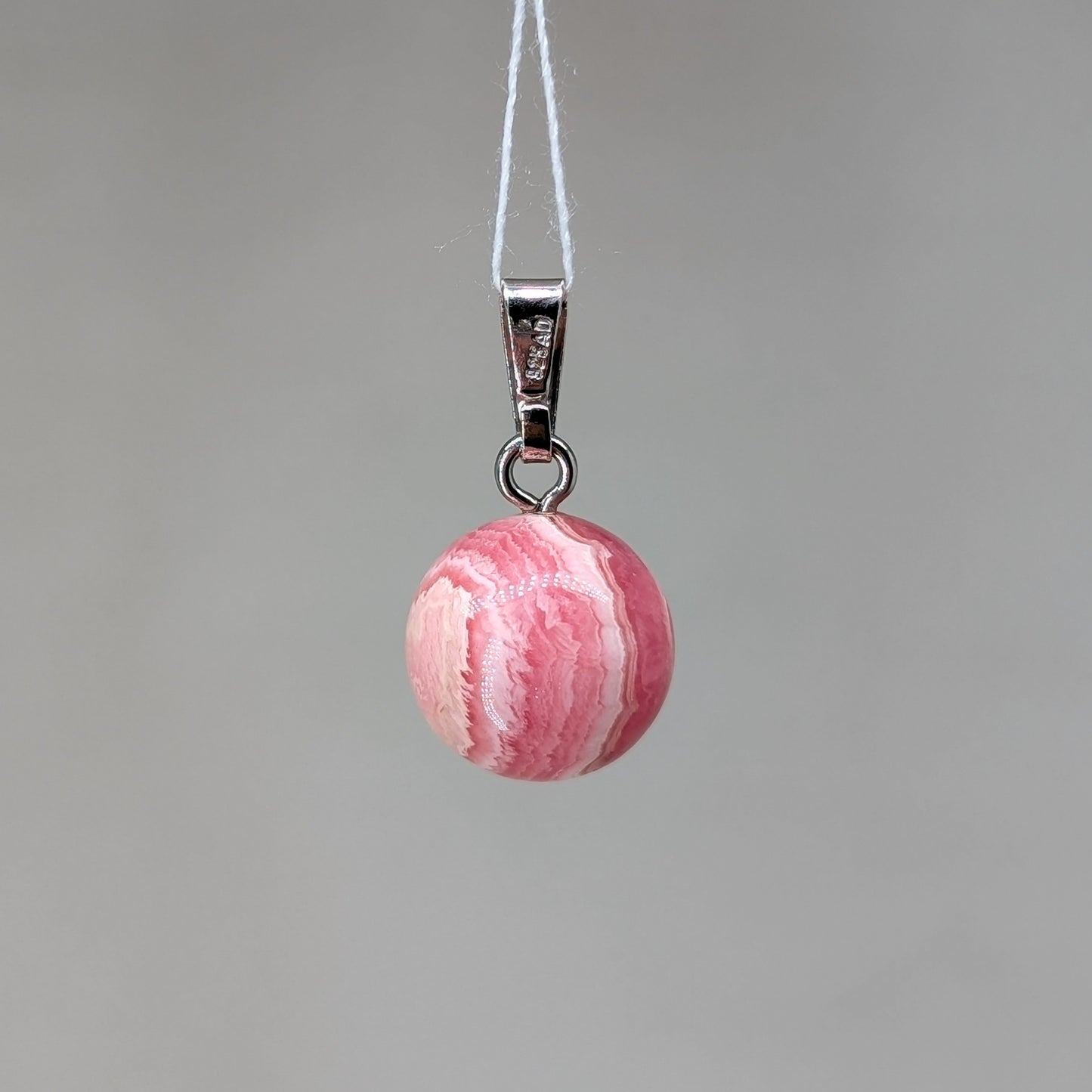 Rhodochrosit Kettenanhänger, 925er Silber [R]
