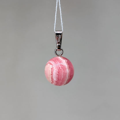 Rhodochrosit Kettenanhänger, 925er Silber [R]