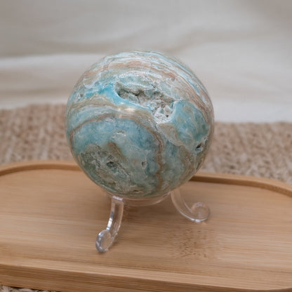 Blauer Aragonit Kugel [L]