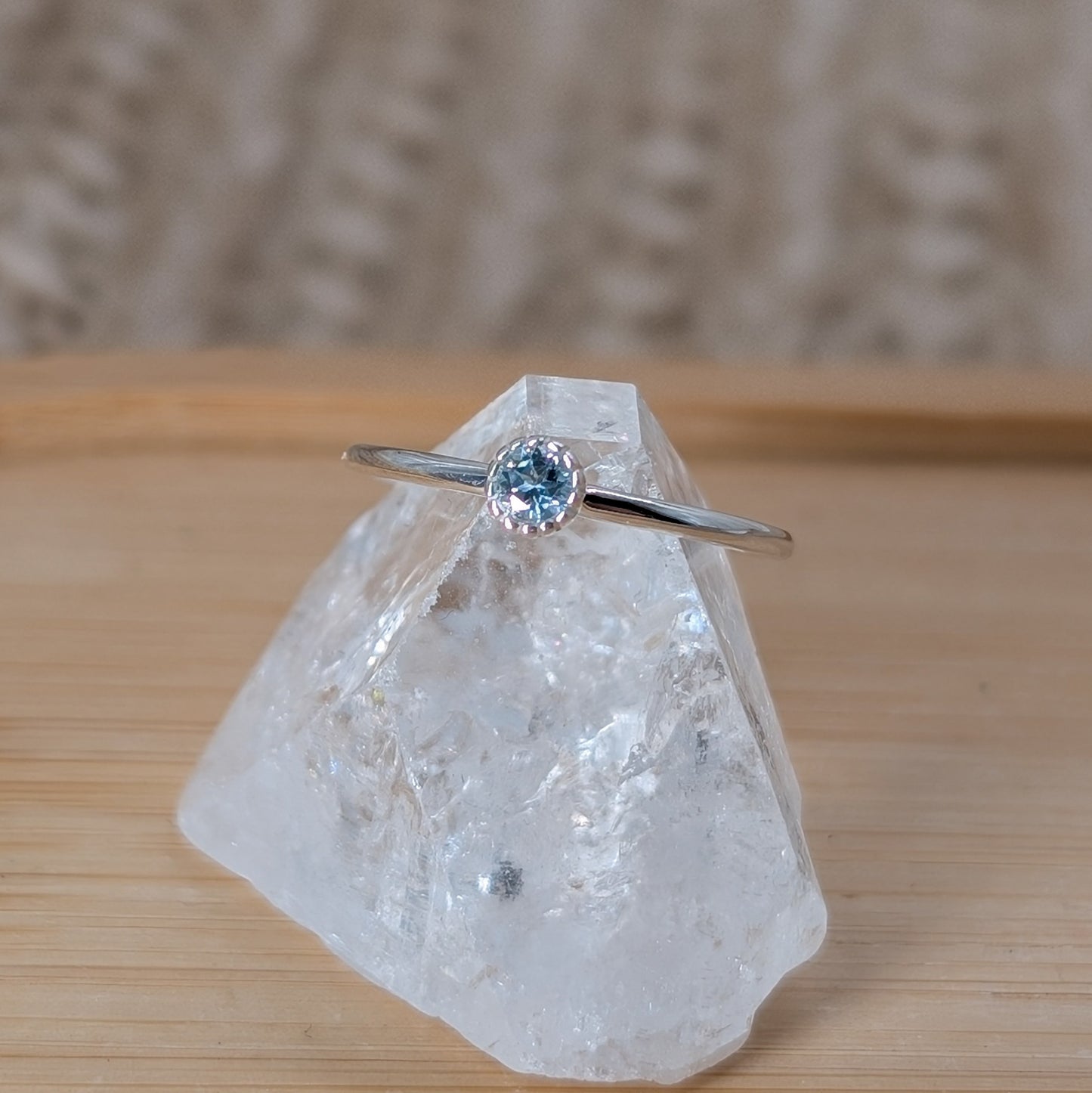 Topas Krönchen Ring 925er Silber