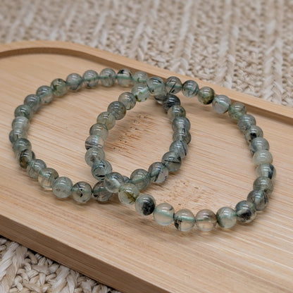 Prehnit Armband 6 mm
