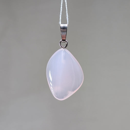 Rosa Chalcedon Kettenanhänger [F]