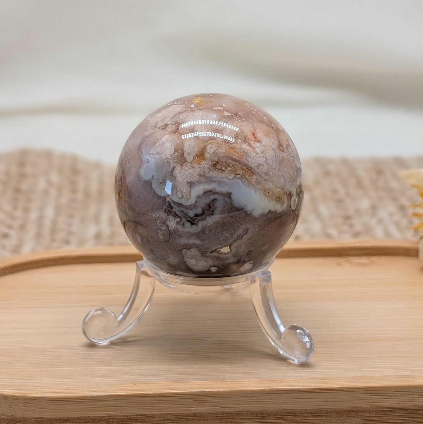 Blumenachat Kugel [LA]