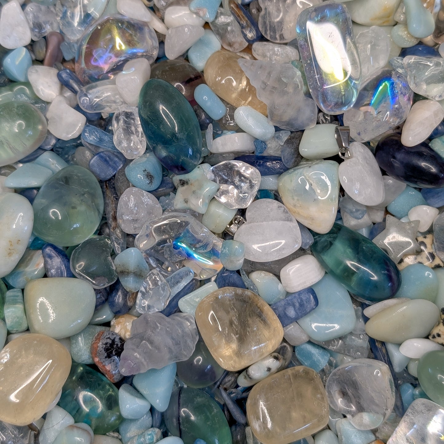 Ocean Konfetti mit Amazonit, Angelith und Aquamarin 🌊☀️