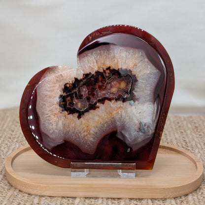 XL Druzy Karneol Herz [HK]