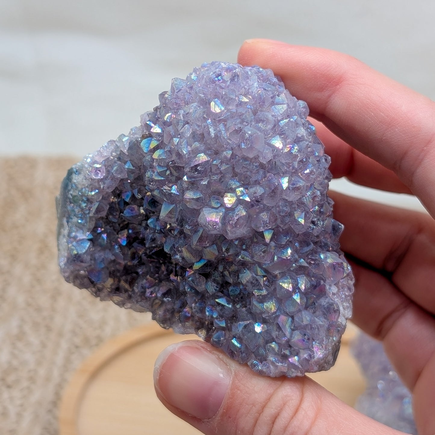 Aura Amethyst Cluster [A+B]