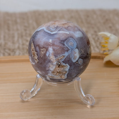 Blumenachat Kugel [LA]