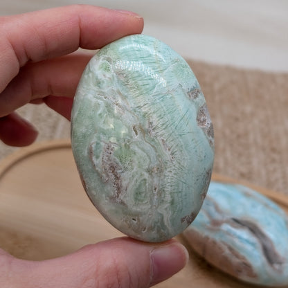 Blauer Aragonit Handstein [A+B]