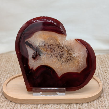 XL Druzy Karneol Herz [HK]