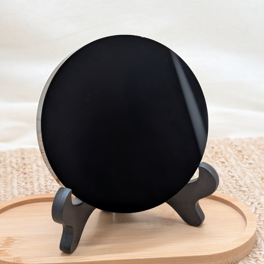 Schwarzer Obsidian Spiegel