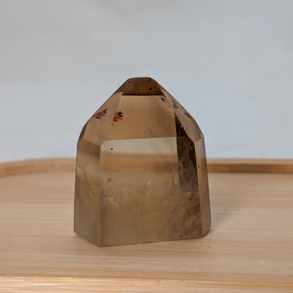 Naturcitrin Spitze mit Phantomen [DP]