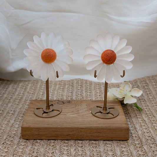 Selenit Gänseblümchen Blume auf Ständer