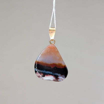 Sardonyx Kettenanhänger, 925er Silber vergoldet [C]
