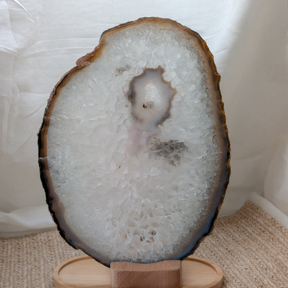 Achat Scheibe mit Teelichthalter [C]