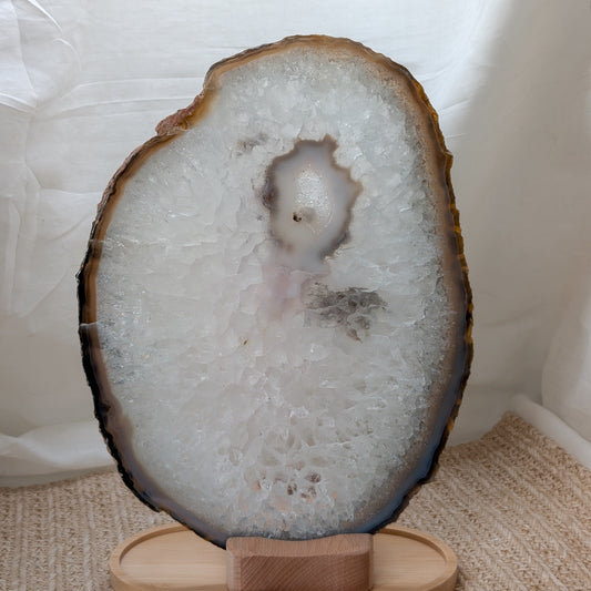 Achat Scheibe mit Teelichthalter [C]