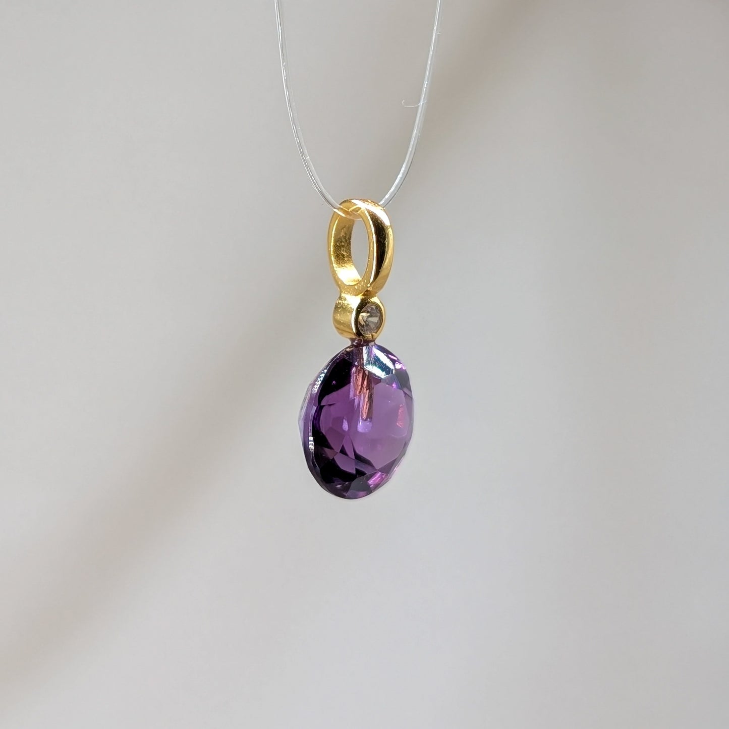 Amethyst Kettenanhänger facettiert [T]