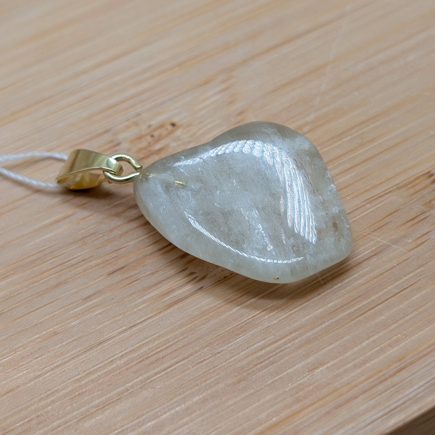 Hiddenit Kettenanhänger, 925er Silber vergoldet [C]