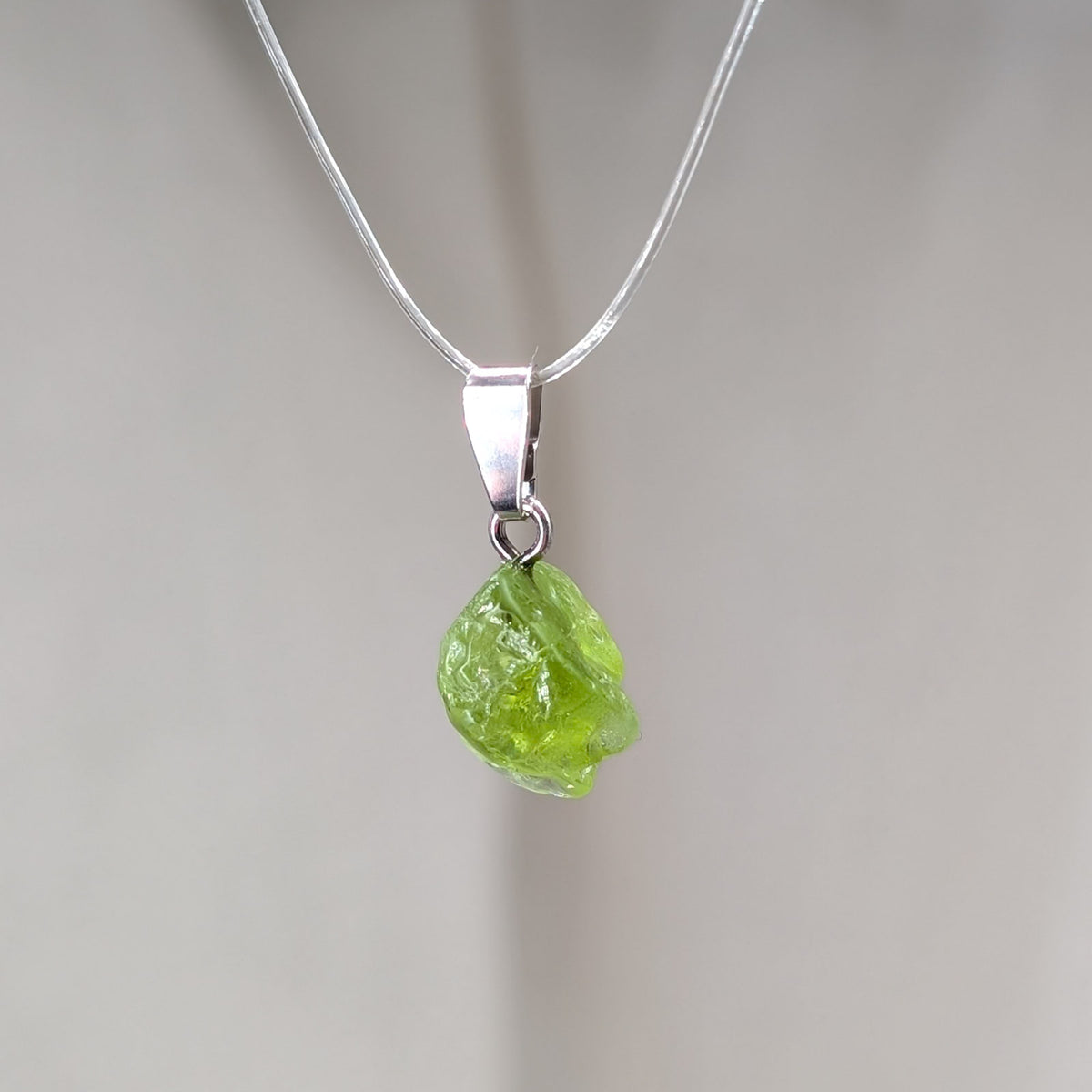 Peridot Kettenanhänger, 925er Silber [T]