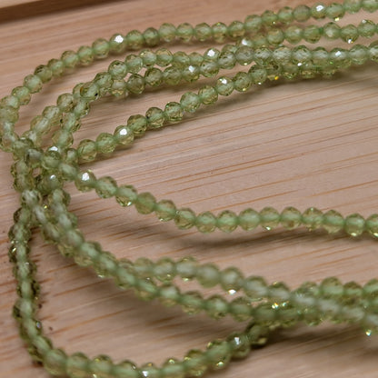 Peridot Armband facettiert 3 mm