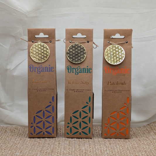 Organic Goodness Jumbo Räucherkegel mit Halter