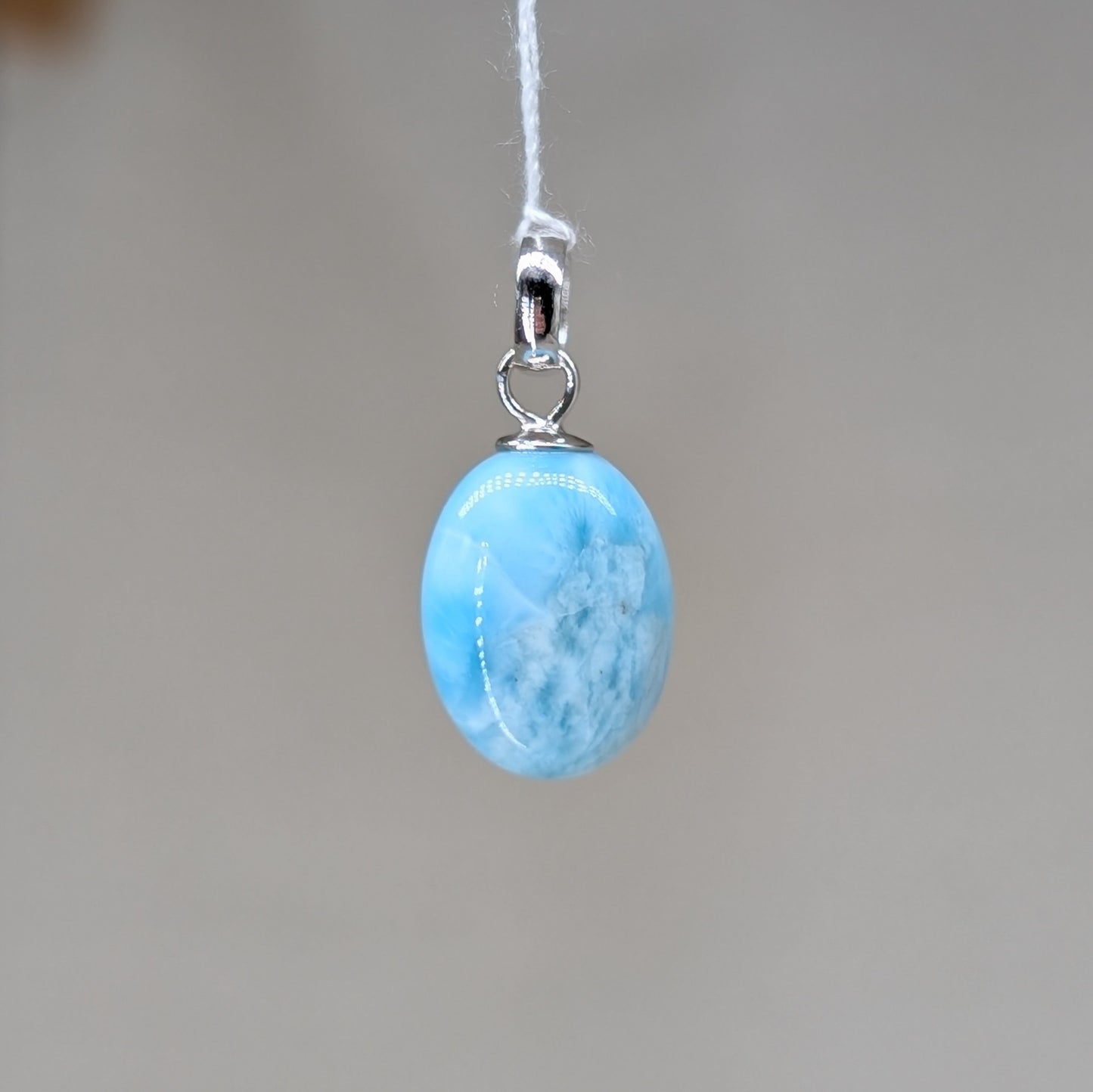 Larimar Kettenanhänger, 925er Silber [G]