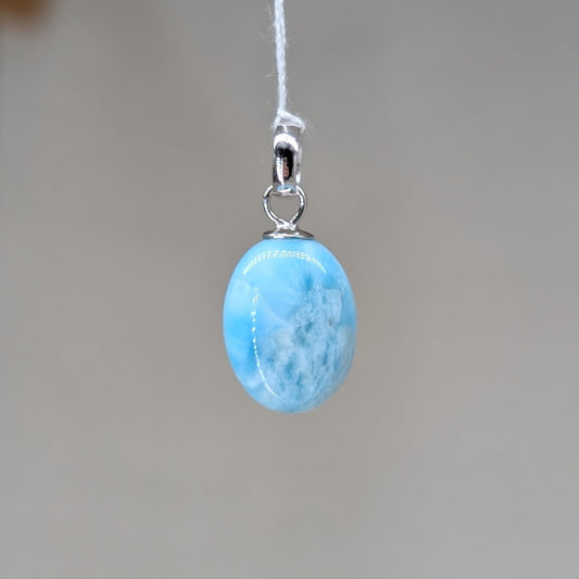 Larimar Kettenanhänger, 925er Silber [G]