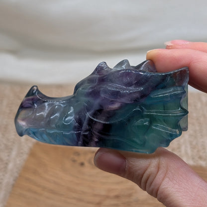 HQ Fluorit Drachenkopf