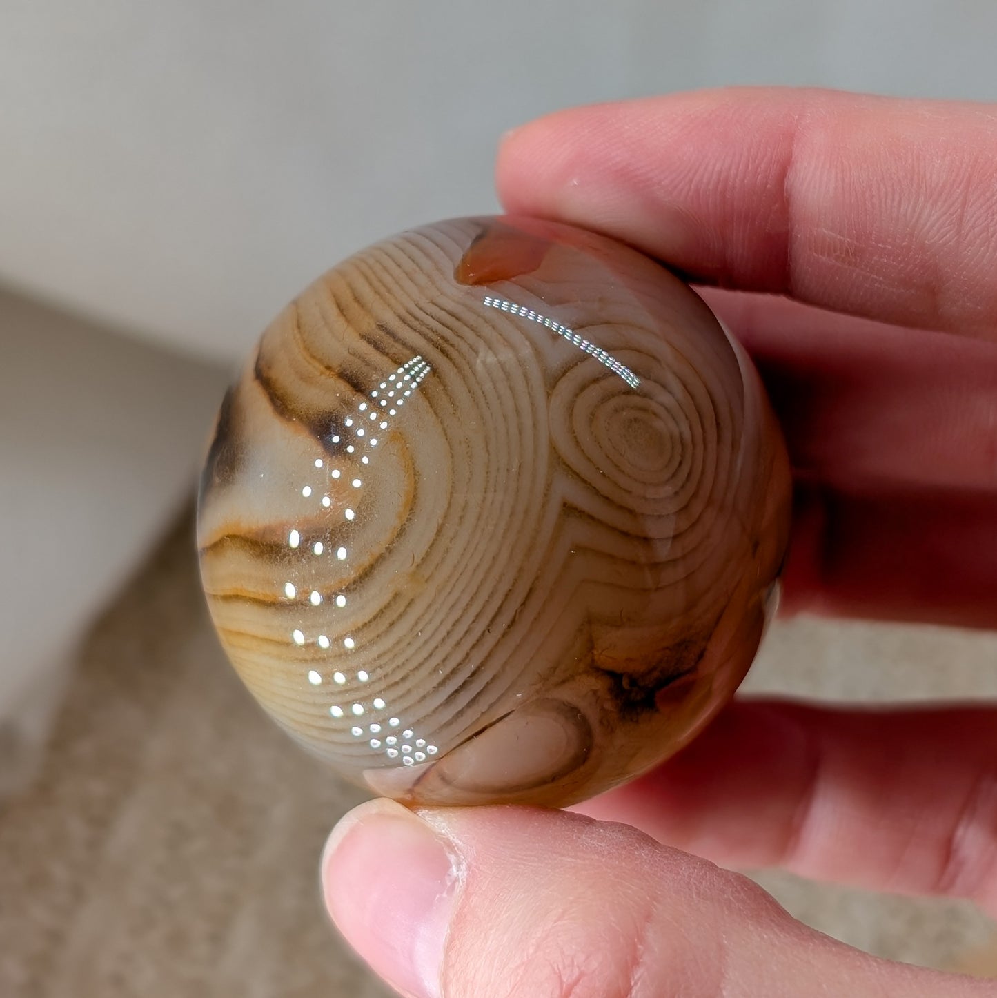 Gebänderter Achat Kugel [C+D]