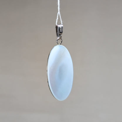 Abalone Muschel Kettenanhänger, 925er Silber [F]