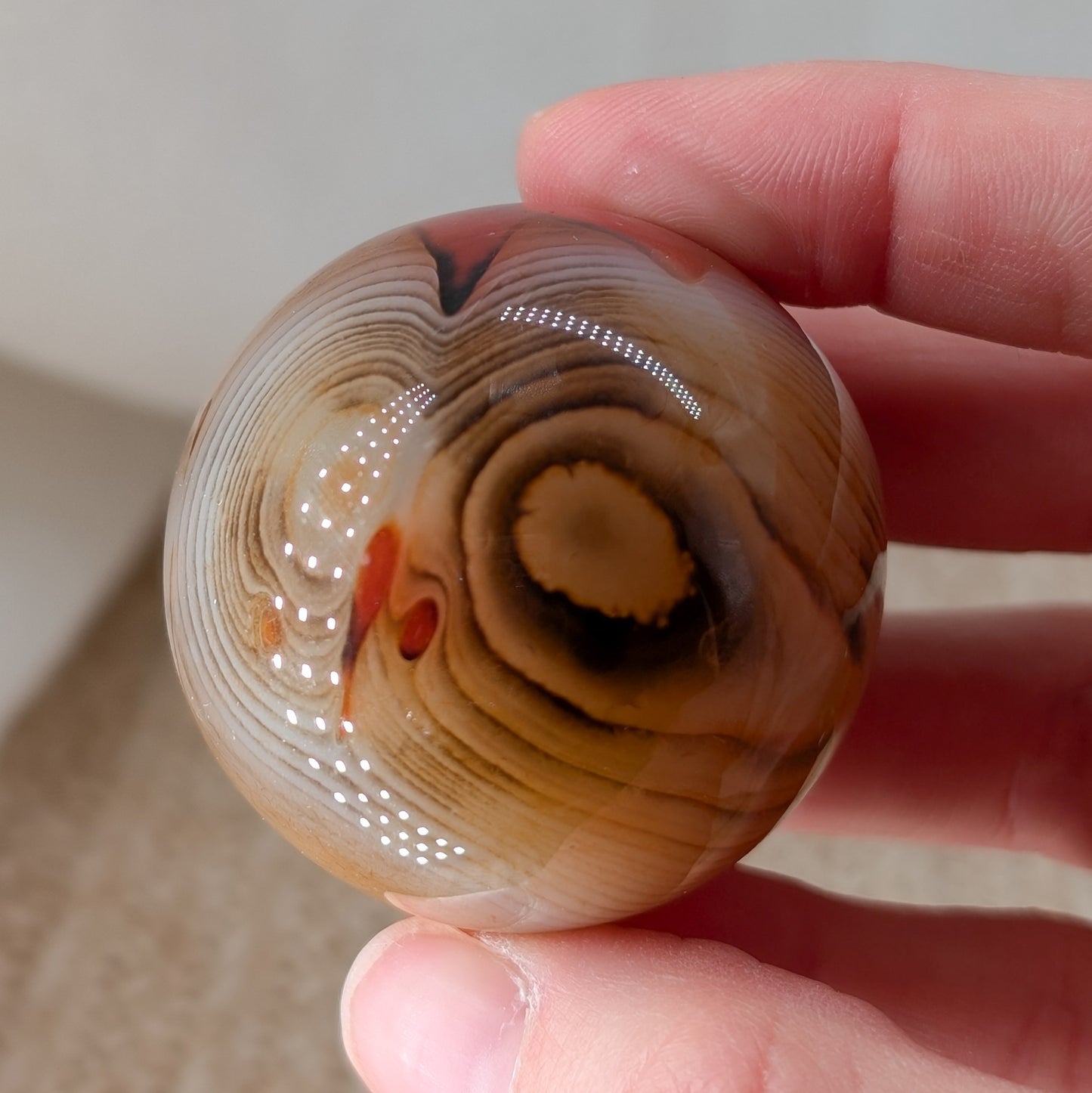 Gebänderter Achat Kugel [C+D]