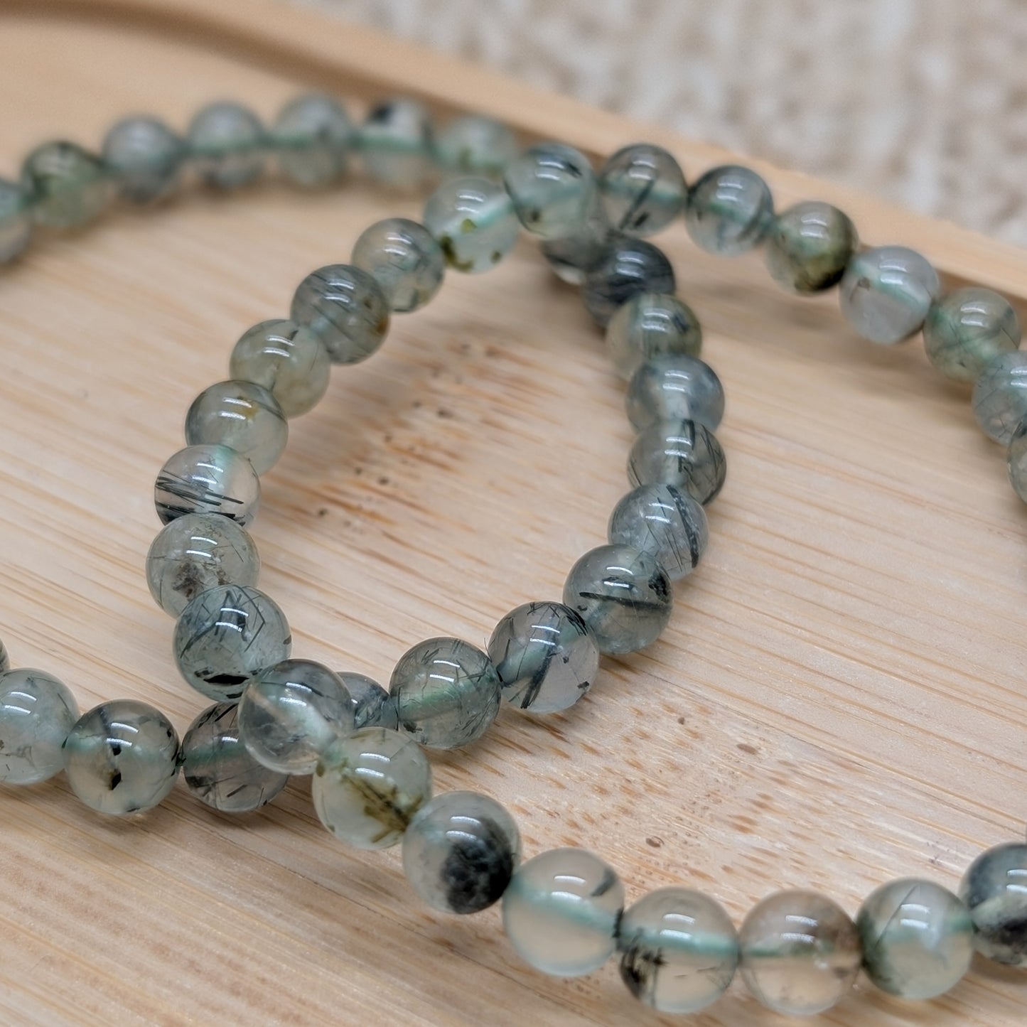 Prehnit Armband 6 mm
