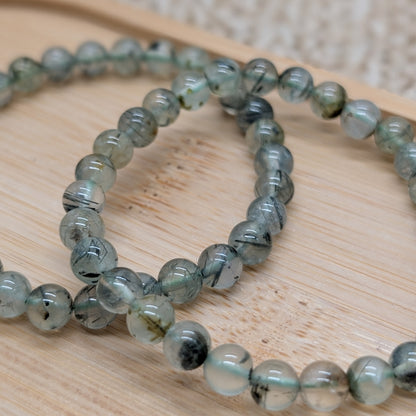Prehnit Armband 6 mm