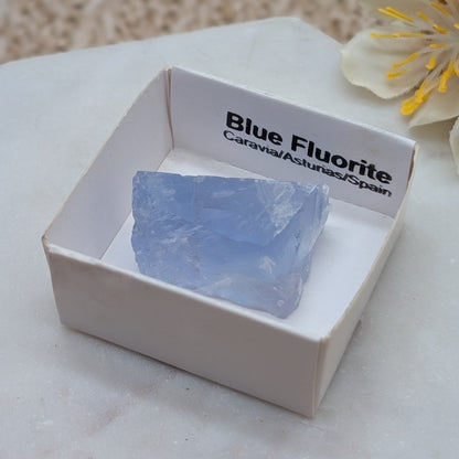 Blauer Fluorit Rohstein [C]