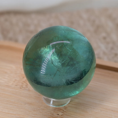 Grüne HQ Fluorit Kugel [A]