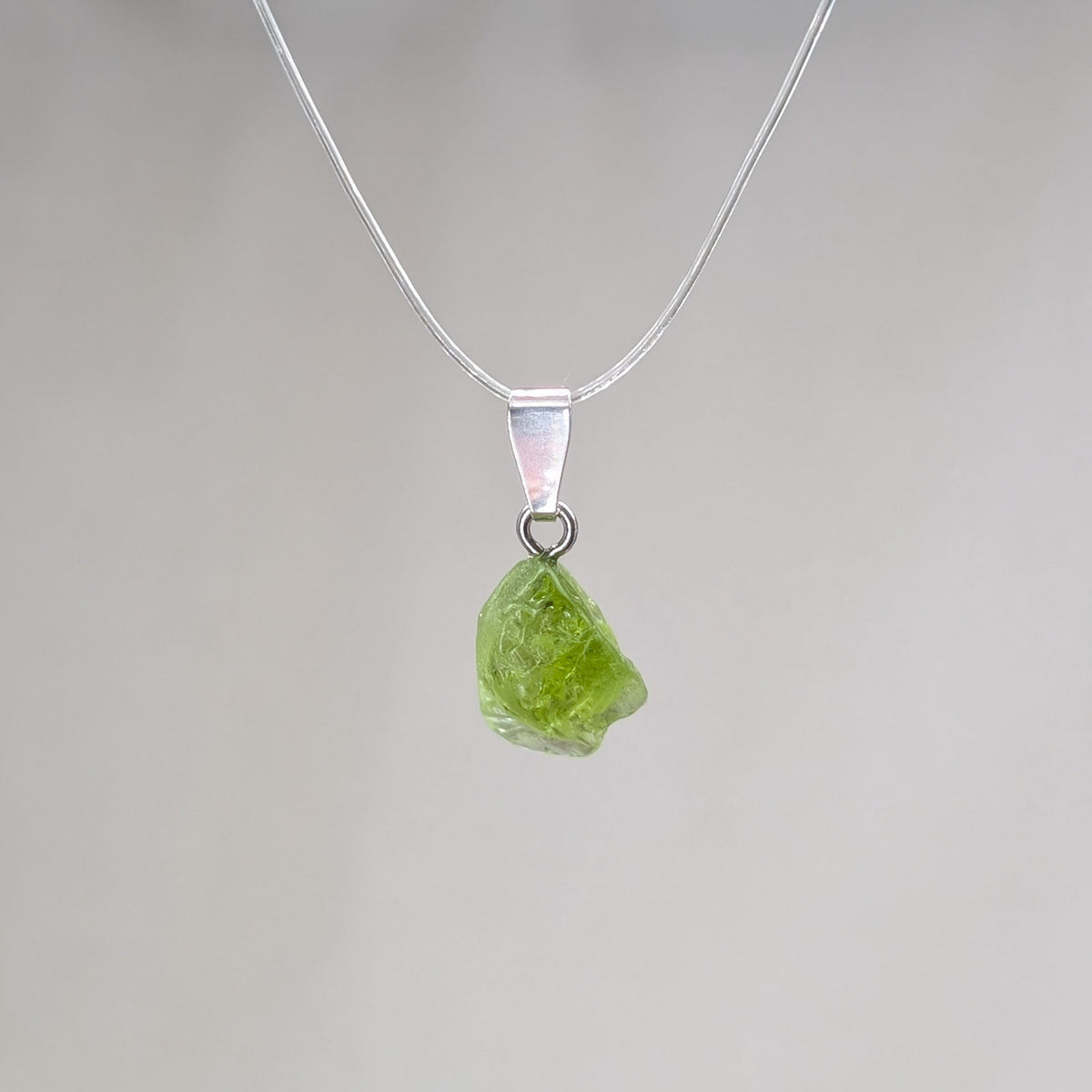 Peridot Kettenanhänger, 925er Silber [T]