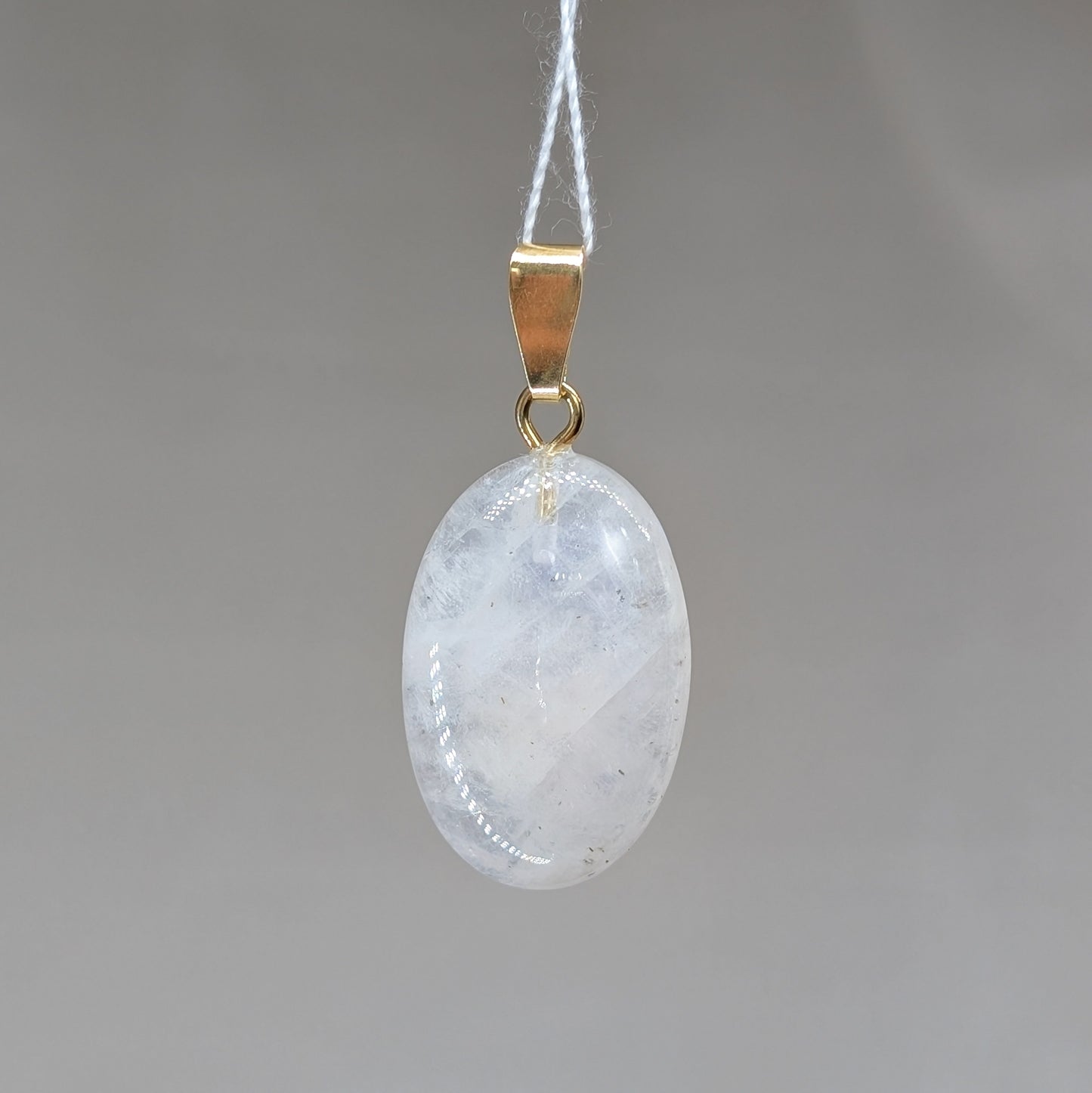 Weißer Labradorit Kettenanhänger [A]