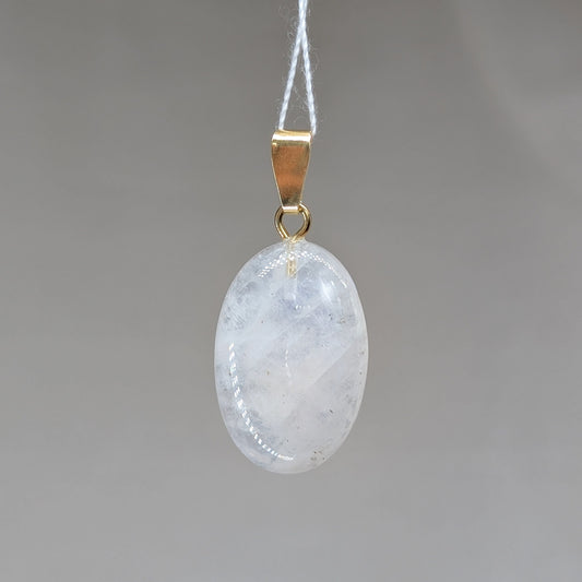 Weißer Labradorit Kettenanhänger [A]