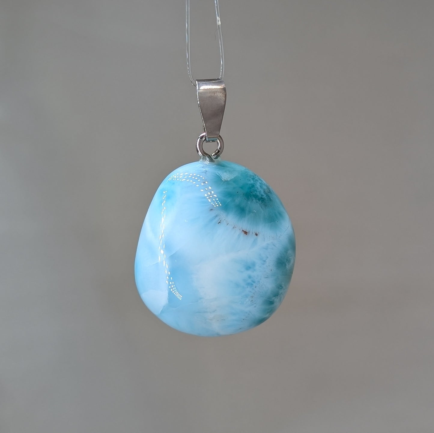 Larimar Kettenanhänger, 925er Silber [W]